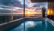 Duplex Frente Mar com Jacuzzi Aquecida